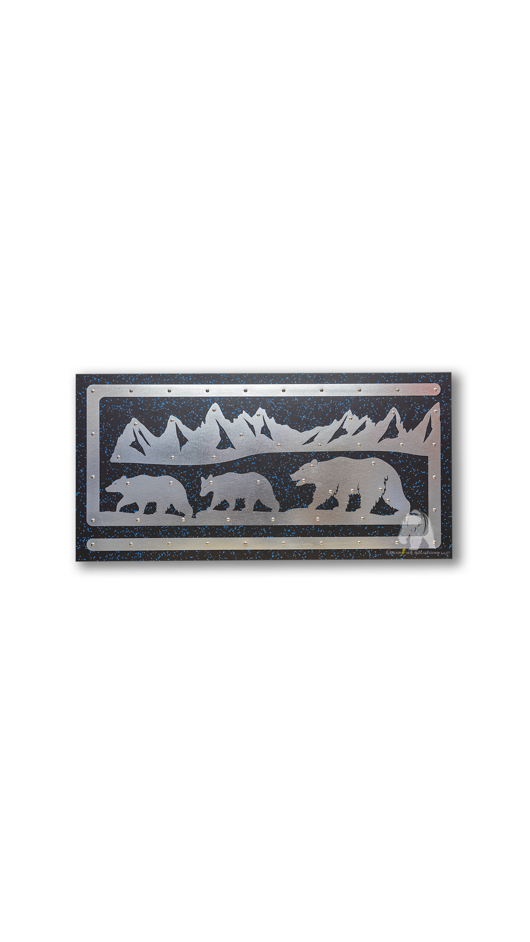 3 Bears - Blue flecked rubber