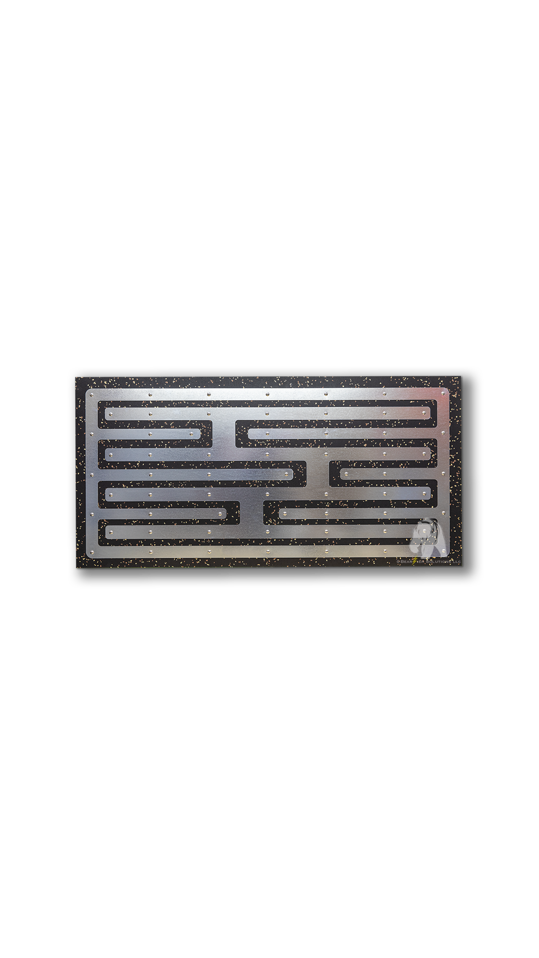 Geometric Design - Earth Tone flecked rubber