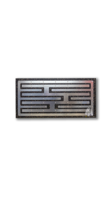 Geometric Design - Earth Tone flecked rubber